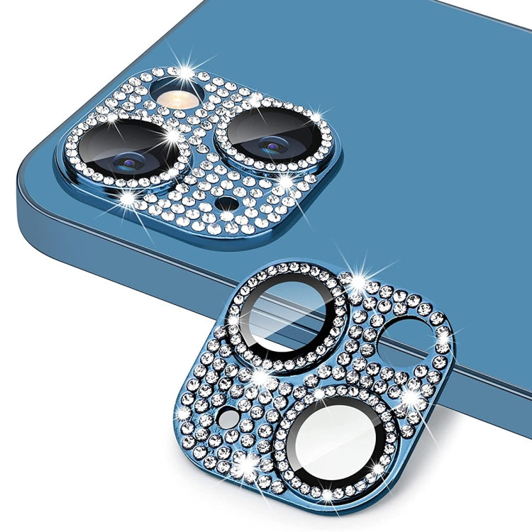For iPhone 13 / 13 mini ENKAY Hat-Prince Blink Diamond Camera Lens Aluminium Alloy Tempered Glass Film