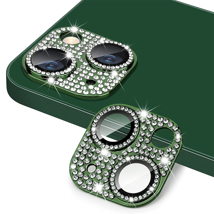 For iPhone 13 / 13 mini ENKAY Hat-Prince Blink Diamond Camera Lens Aluminium Alloy Tempered Glass Film