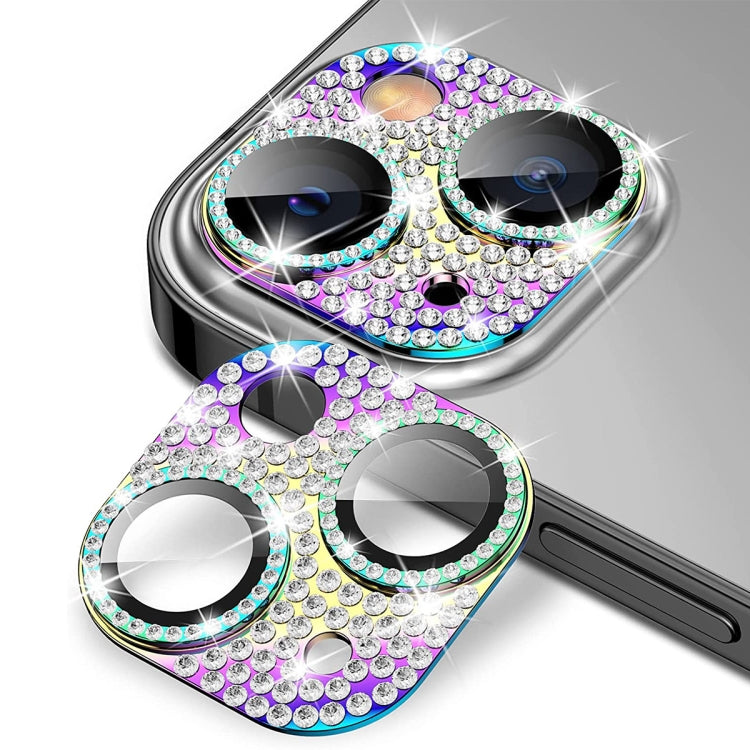 For iPhone 13 / 13 mini ENKAY Hat-Prince Blink Diamond Camera Lens Aluminium Alloy Tempered Glass Film