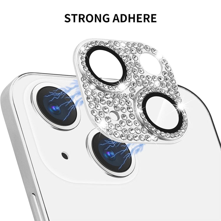For iPhone 13 / 13 mini ENKAY Hat-Prince Blink Diamond Camera Lens Aluminium Alloy Tempered Glass Film