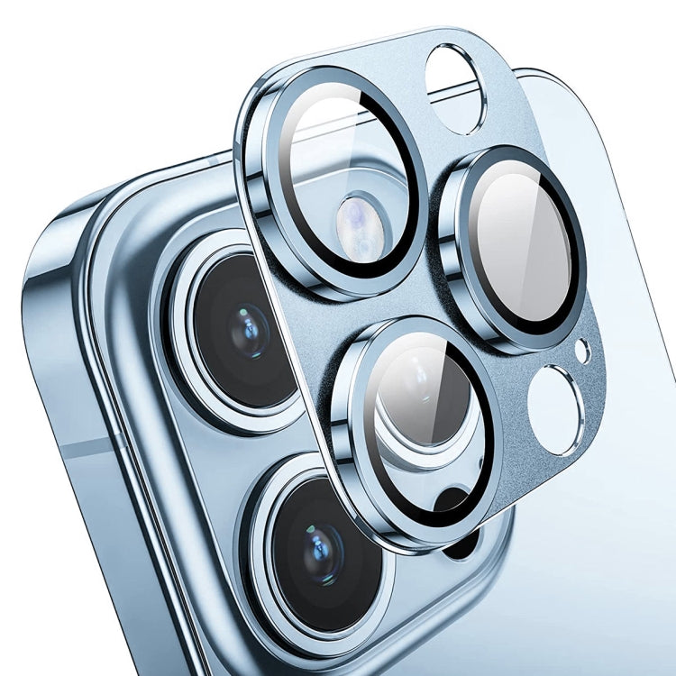 For iPhone 13 Pro / 13 Pro Max ENKAY Hat-Prince Anti-reflection Camera Lens Aluminium Alloy Tempered Glass Film