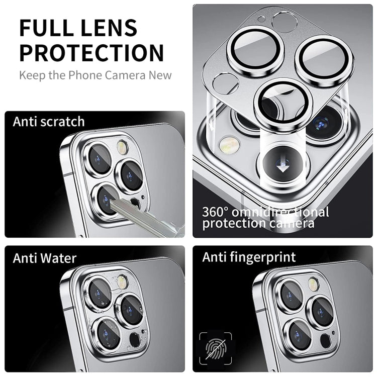 For iPhone 13 Pro / 13 Pro Max ENKAY Hat-Prince Anti-reflection Camera Lens Aluminium Alloy Tempered Glass Film