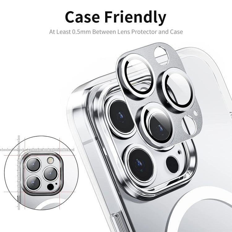 For iPhone 13 Pro / 13 Pro Max ENKAY Hat-Prince Anti-reflection Camera Lens Aluminium Alloy Tempered Glass Film