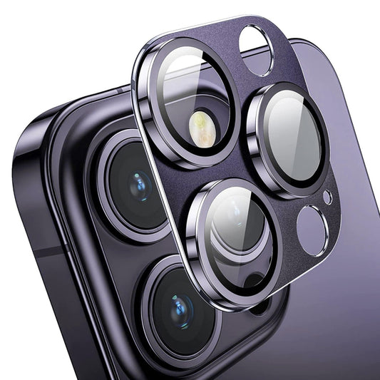 For iPhone 14 Pro / 14 Pro Max ENKAY Hat-Prince Anti-reflection Camera Lens Aluminium Alloy  Tempered Glass Film