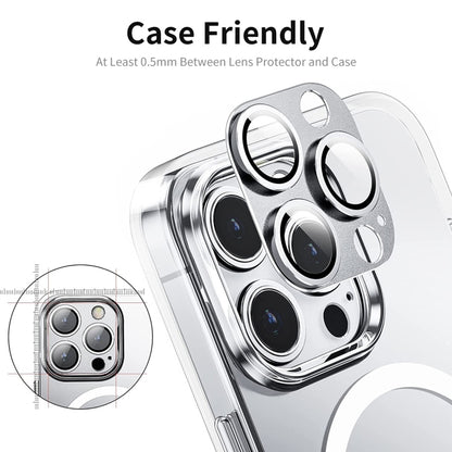 For iPhone 14 Pro / 14 Pro Max ENKAY Hat-Prince Anti-reflection Camera Lens Aluminium Alloy  Tempered Glass Film