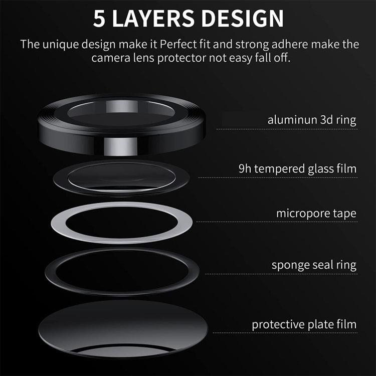 For Samsung Galaxy Z Flip4 / W23 Flip ENKAY Hat-Prince 9H Rear Camera Lens Aluminium Alloy Tempered Glass Film