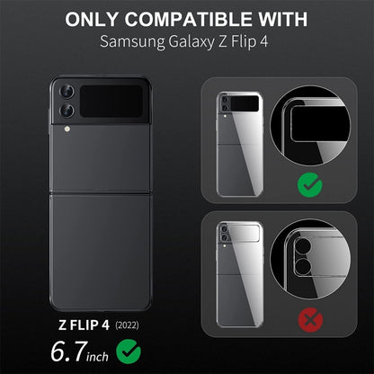 For Samsung Galaxy Z Flip4 / W23 Flip ENKAY Hat-Prince 9H Rear Camera Lens Aluminium Alloy Tempered Glass Film