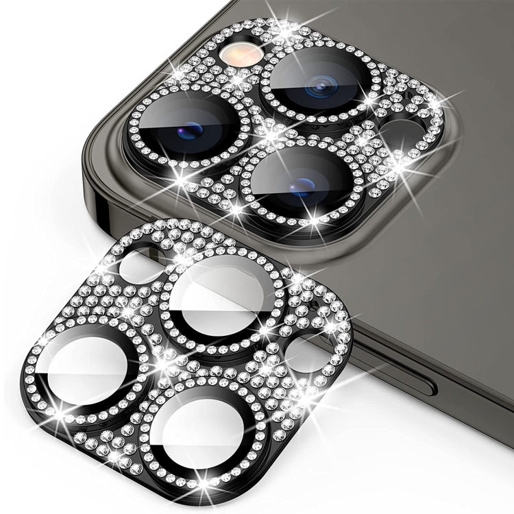 For iPhone 12 Pro Max ENKAY Hat-Prince Blink Diamond Camera Lens Aluminium Alloy Tempered Glass Film