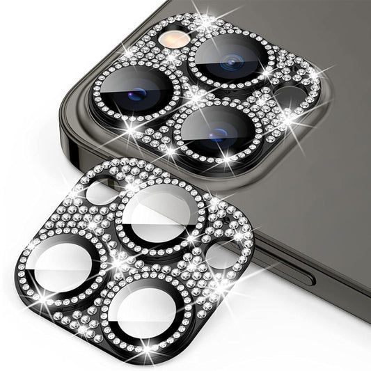 For iPhone 12 Pro Max ENKAY Hat-Prince Blink Diamond Camera Lens Aluminium Alloy Tempered Glass Film