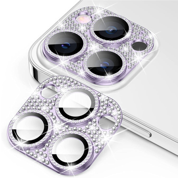 For iPhone 12 Pro Max ENKAY Hat-Prince Blink Diamond Camera Lens Aluminium Alloy Tempered Glass Film