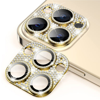 For iPhone 12 Pro Max ENKAY Hat-Prince Blink Diamond Camera Lens Aluminium Alloy Tempered Glass Film