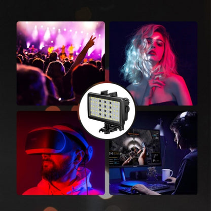 JMARY FM-72RGB Rechargeable Diving Photography RGB IPX8 Waterproof Camera LED Fill Light