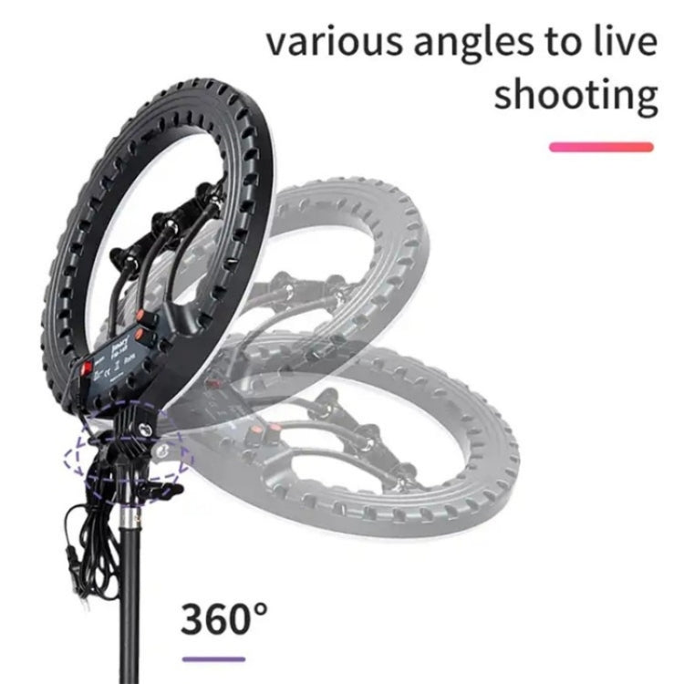 JMARY FM-14R Photography Light 14-inch Live Streaming Ring Light Photography LED Fill Light