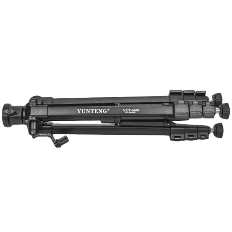YUNTENG VCT-6680 Travel Tripod Telescopic 152CM Camera Mount Phone Tripod