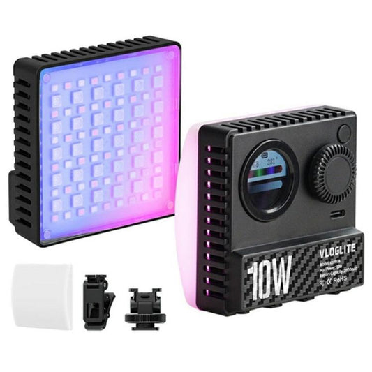 VLOGLITE K10RGB Ultra Thin Pocket Size RGB LED Camera Light Photography Videography Selfie Light