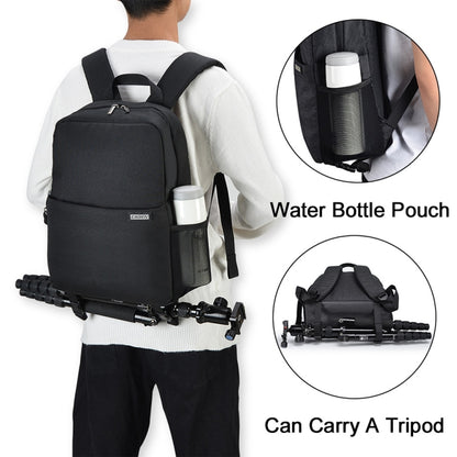 CADeN L4 Double-layer Casual Business Computer Backpack USB Multi-function Digital Camera Bag