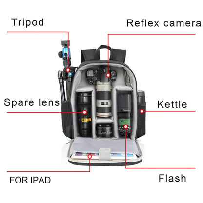 SLR Camera Shoulder Digital Camera Bag Outdoor Lightweight and Durable Nylon Photography Backpack