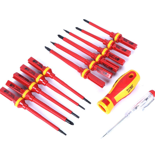 13 in 1 VDE Industrial Telecommunications High Pressure Resistant Screwdriver Set Apple Phone Repair Tool Screwdriver, 13 in 1