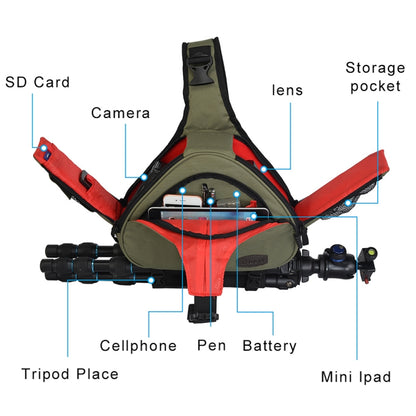 CADeN K1 DSLR Camera Shoulder Waterproof Bag With Rain Cover