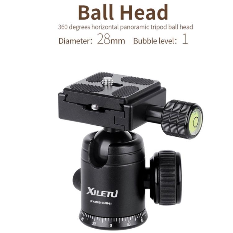 Xiletu FM5S-MINI 5-Section Folding Legs Mini Desktop Tripod Mount