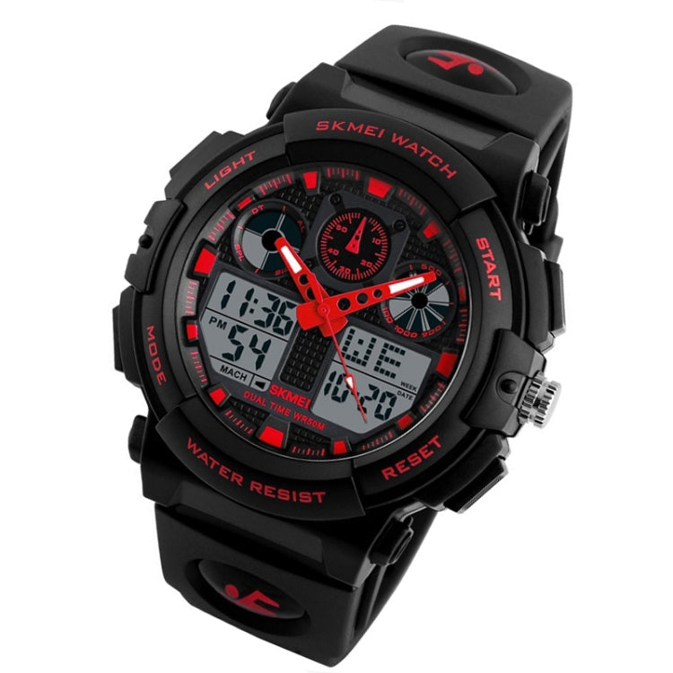 SKMEI 1270 Men Waterproof Dual Display Digital Watch Outdoor Sports Watch, Red, Green, Blue, Gray, Golden