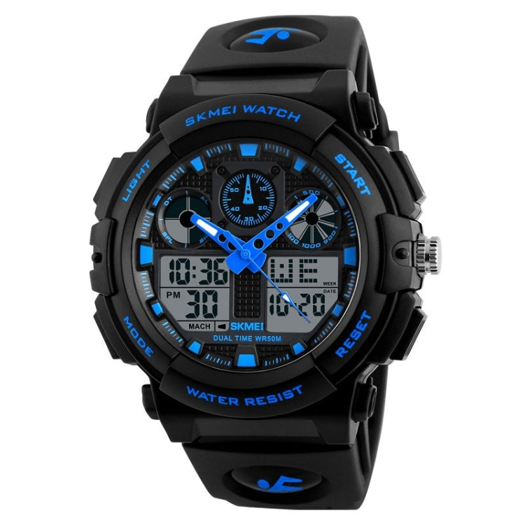 SKMEI 1270 Men Waterproof Dual Display Digital Watch Outdoor Sports Watch, Red, Green, Blue, Gray, Golden