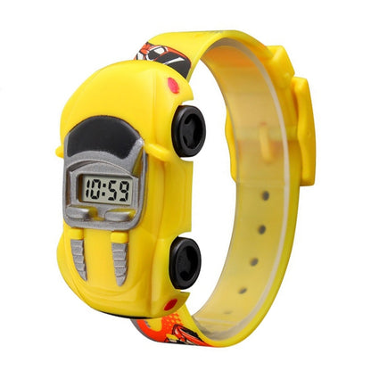 SKMEI 1241 Fashion Cute Cartoon Car Children Digital Watch, Yellow, Red, Blue, Black, Light Blue