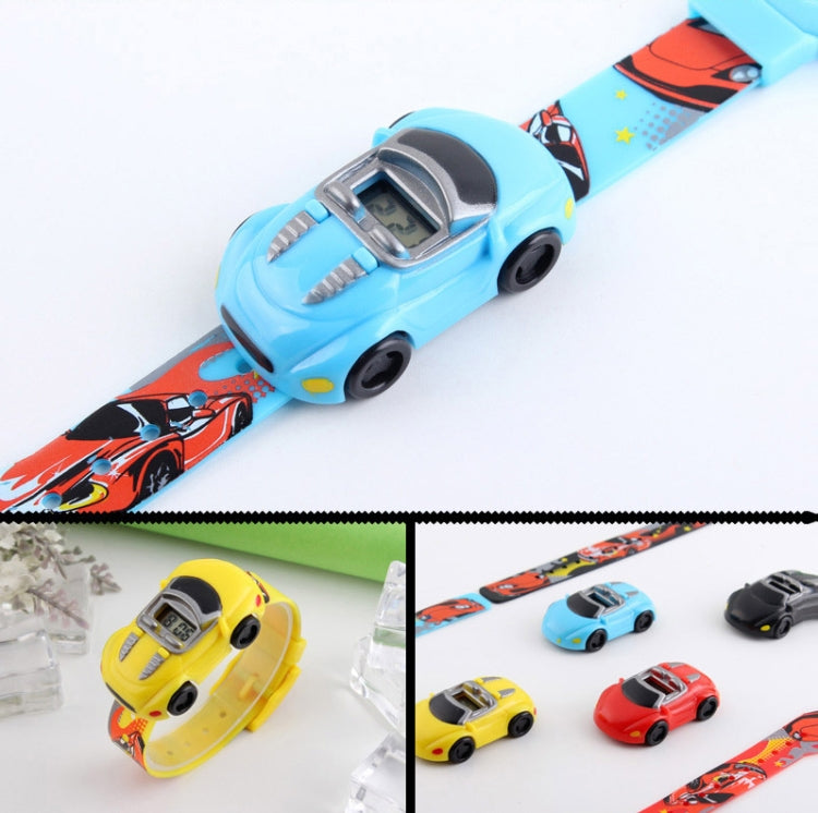 SKMEI 1241 Fashion Cute Cartoon Car Children Digital Watch, Yellow, Red, Blue, Black, Light Blue