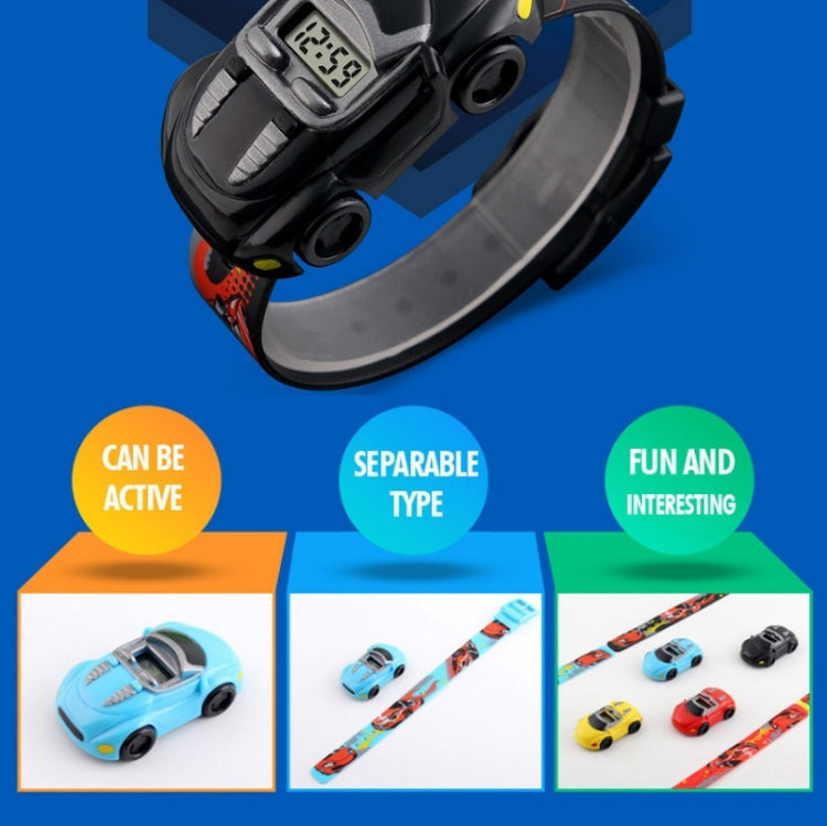 SKMEI 1241 Fashion Cute Cartoon Car Children Digital Watch, Yellow, Red, Blue, Black, Light Blue