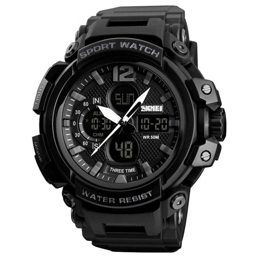 SKMEI 1343 Men Outdoor Sports Waterproof Watch Student Digital Watch, Black, Blue Black, Blue Red, Red Black, ArmyGreen, Khaki