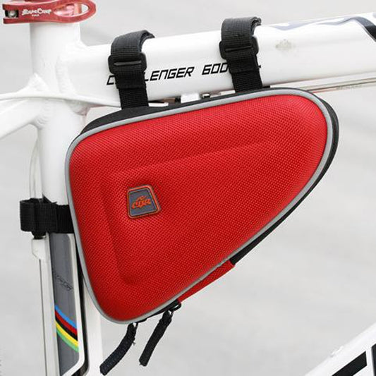 CBR  EVA Hard Shell Bag Mountain Bike Bicycle Triangle Bag Saddle Bag, Red, Black, Gray