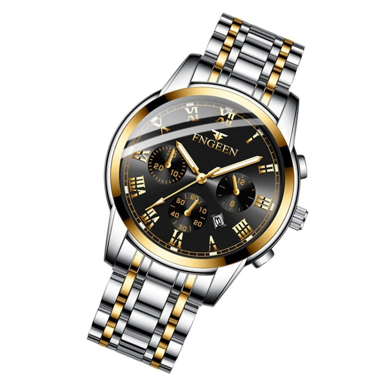 FNGEEN 4006 Men Automatic Mechanical Watch Waterproof Quartz Watch, Gold Blue Surface, Gold Black Surface, Gold White Surface, White Steel White Surface, White Steel Black Surface, White Steel Blue Surface, Black Steel Black Surface��������������������...