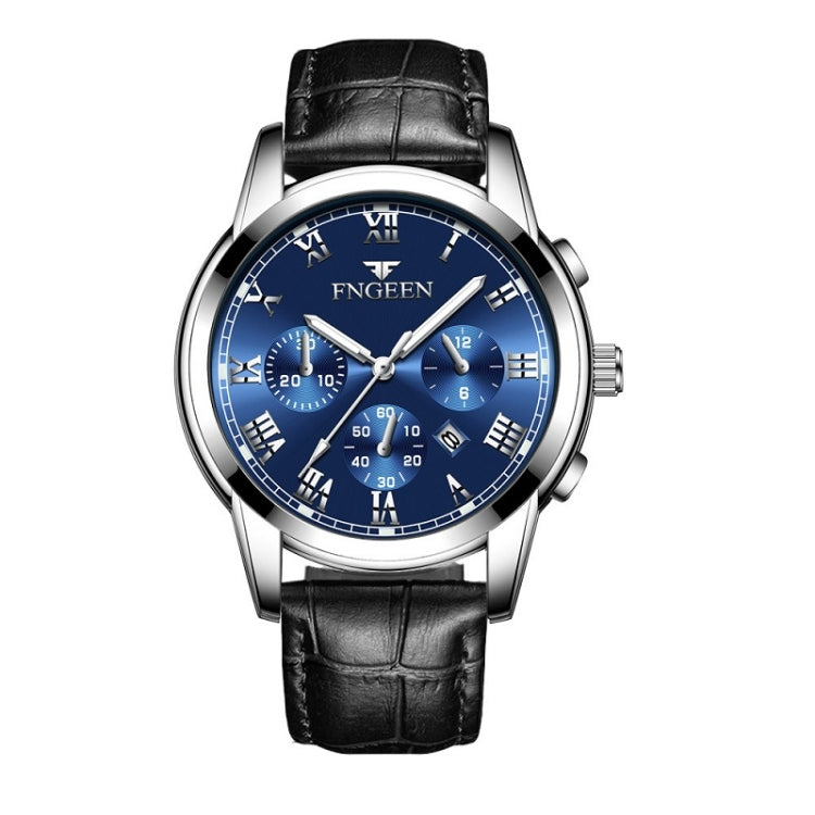 FNGEEN 4006 Men Automatic Mechanical Watch Waterproof Quartz Watch, Gold Blue Surface, Gold Black Surface, Gold White Surface, White Steel White Surface, White Steel Black Surface, White Steel Blue Surface, Black Steel Black Surface��������������������...