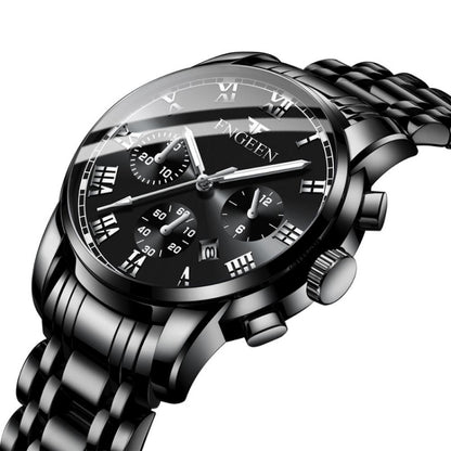 FNGEEN 4006 Men Automatic Mechanical Watch Waterproof Quartz Watch, Gold Blue Surface, Gold Black Surface, Gold White Surface, White Steel White Surface, White Steel Black Surface, White Steel Blue Surface, Black Steel Black Surface��������������������...