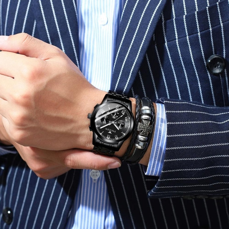 FNGEEN 4006 Men Automatic Mechanical Watch Waterproof Quartz Watch, Gold Blue Surface, Gold Black Surface, Gold White Surface, White Steel White Surface, White Steel Black Surface, White Steel Blue Surface, Black Steel Black Surface��������������������...