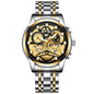 FNGEEN 4088 Men Hollow Quartz Watch Student Waterproof Luminous Watch, Full Gold Gold Surface, Full Gold Black Surface, Black Steel Black Surface White Nails, Black Steel Black Surface Gold Nails, Gold And Gold Surface, Gold Black Surface��������������...