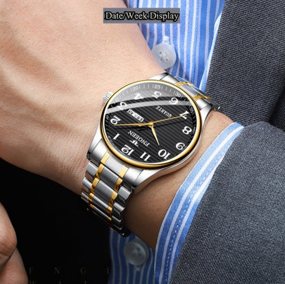 FNGEEN 7811 Middle-aged and Elderly Men Large Digital Dial Quartz Watch