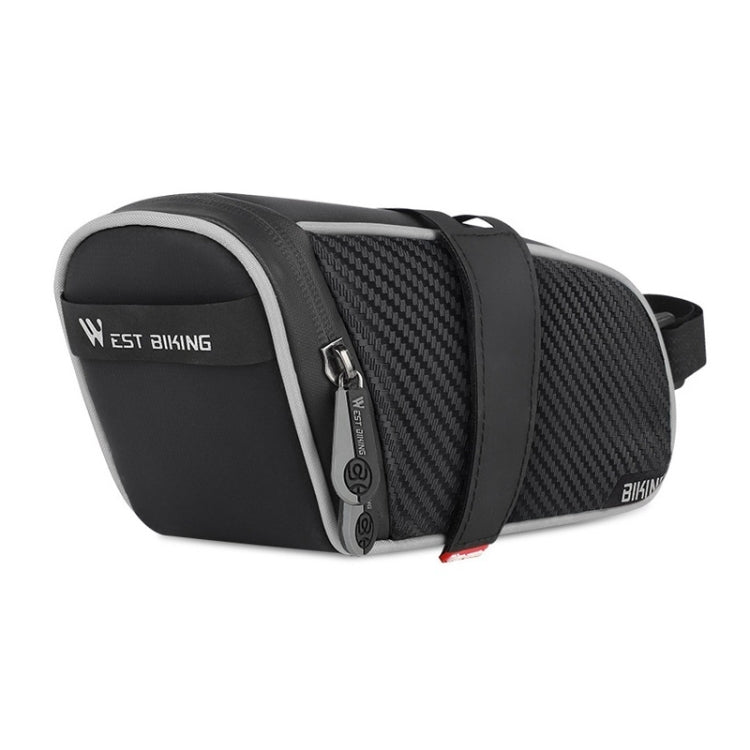 WEST BIKING Bicycle Waterproof Tail Bag Mountain Bike Riding Equipment Saddle Bag, Small (Black Red), Small (Black Gray), Large (Black Red), Large (Black Gray)