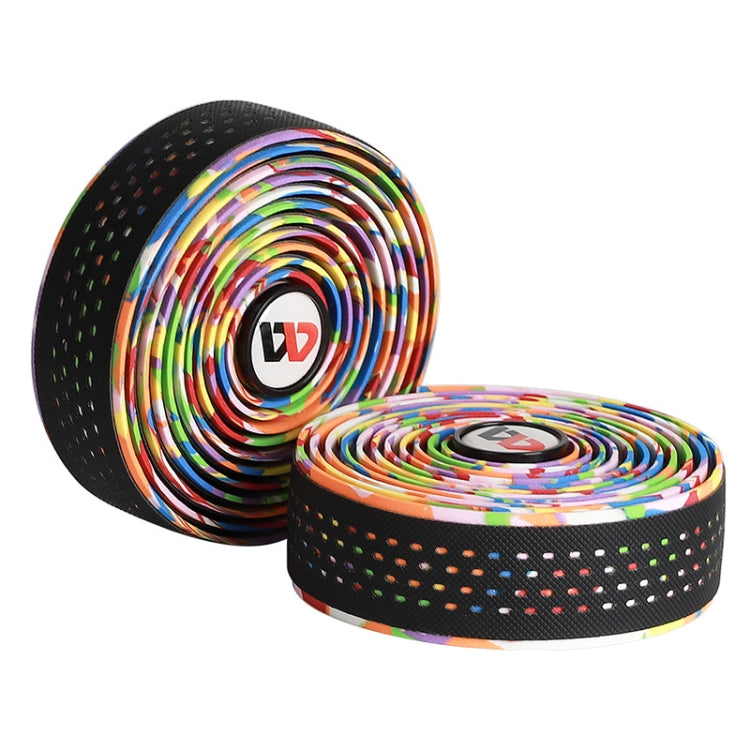 WEST BIKING Bicycle PU Non-Slip Handlebar Strap, Black, Color, Red, Blue, Green, Multilateral Color
