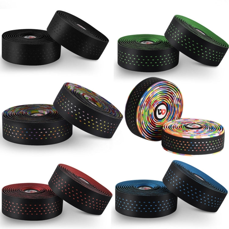 WEST BIKING Bicycle PU Non-Slip Handlebar Strap, Black, Color, Red, Blue, Green, Multilateral Color