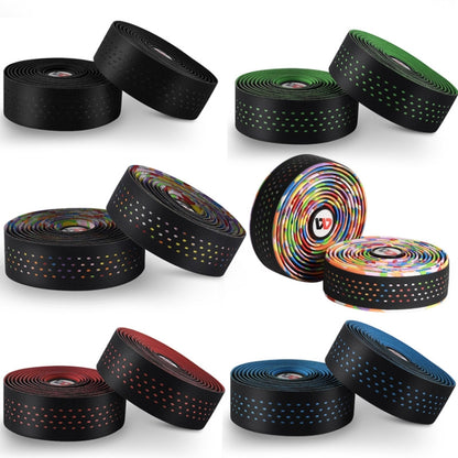WEST BIKING Bicycle PU Non-Slip Handlebar Strap, Black, Color, Red, Blue, Green, Multilateral Color