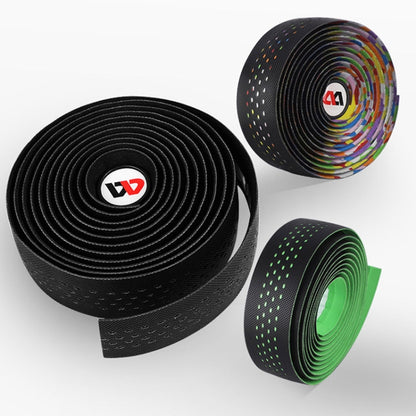 WEST BIKING Bicycle PU Non-Slip Handlebar Strap, Black, Color, Red, Blue, Green, Multilateral Color