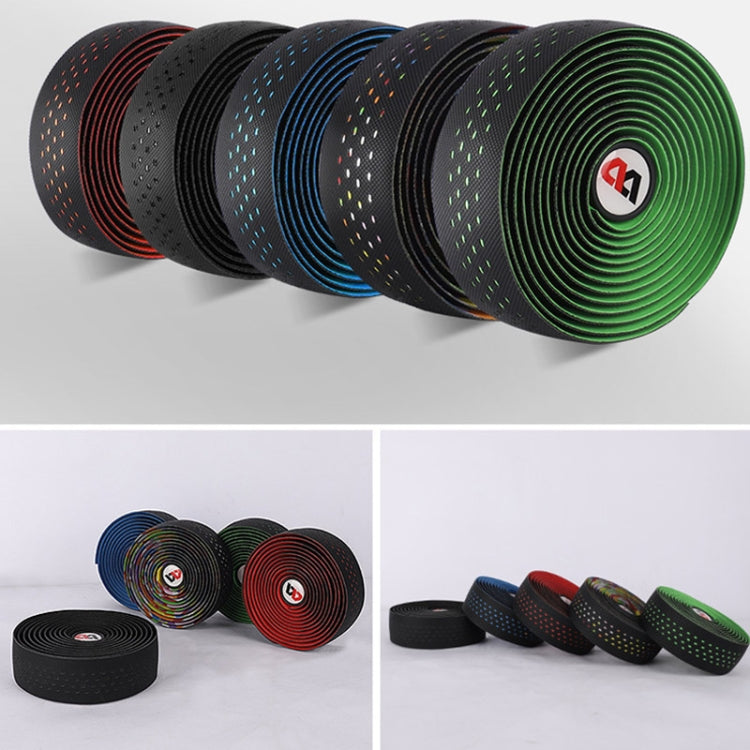 WEST BIKING Bicycle PU Non-Slip Handlebar Strap, Black, Color, Red, Blue, Green, Multilateral Color