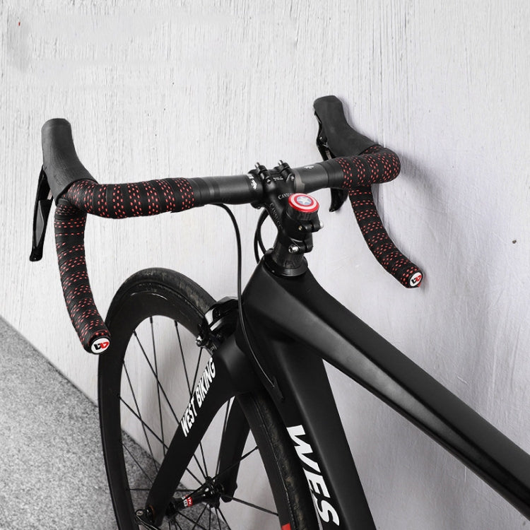 WEST BIKING Bicycle PU Non-Slip Handlebar Strap, Black, Color, Red, Blue, Green, Multilateral Color
