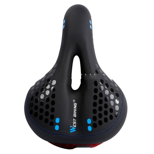 WEST BIKING YP0801083 Bicycle Taillight Thickened Soft And Comfortable Mountain Bike Seat Cushion, Black Blue, BlackRed, Dark Green