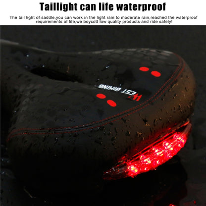 WEST BIKING YP0801083 Bicycle Taillight Thickened Soft And Comfortable Mountain Bike Seat Cushion, Black Blue, BlackRed, Dark Green