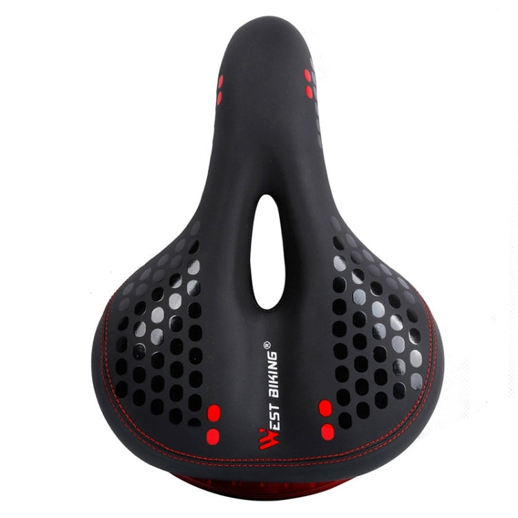 WEST BIKING YP0801083 Bicycle Taillight Thickened Soft And Comfortable Mountain Bike Seat Cushion, Black Blue, BlackRed, Dark Green