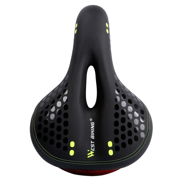 WEST BIKING YP0801083 Bicycle Taillight Thickened Soft And Comfortable Mountain Bike Seat Cushion, Black Blue, BlackRed, Dark Green