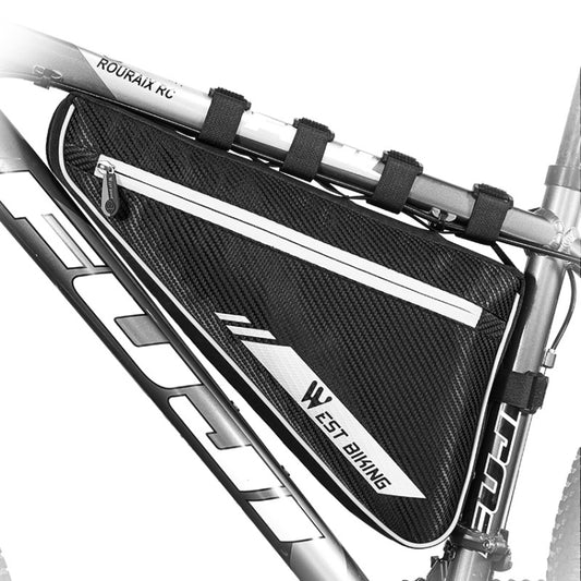 WEST BIKING  YP0707254 4L Bicycle Triangle Bag Mountain Bike Large Capacity Front Beam Reflective Waterproof Bag Riding Equipment, YP0707254