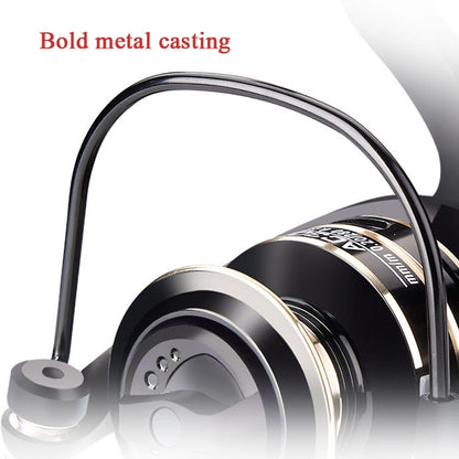 DEUKIO Fishing Wheel AC Sea Otter Fishing Supplies With All Metal Rocker, AC2000, AC3000, AC4000, AC5000, AC6000, AC7000